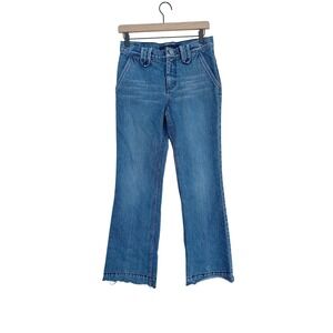 Marc Jacobs Premium Denim Jeans, Bootcut, No Back Pockets, Raw Hem, Sz 2
